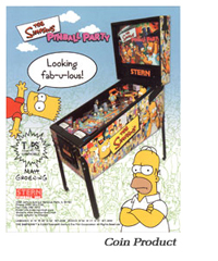STERN社製【The Simpsons PINGBALL PARTY】